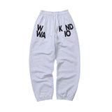 Weekend warrior typography printing long pants (Melange)