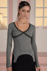 ベティレースTシャツ チャコール