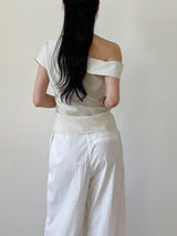 Check Seersucker Blouse