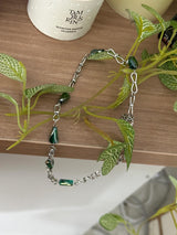 ASCLO Crystal Chain Necklace (3color)
