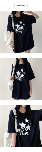 Star oversized fit short-sleeved T-shirt
