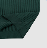  Isabelle Vienna V-Neck Loose Fit Ribbed Long Sleeve Knit