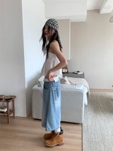 SMOKE PUNCHING BLOUSE TOP