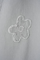 Patch Flower Gray Denim (1c)