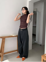 STRIPE TWILL BALLOON SLACKS (2C)