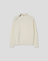 (UNISEX) ショルダー ハーフ ジップアップ ラグラン ニット