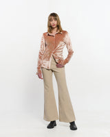 Stripe Bootcut Pants _ BEIGE