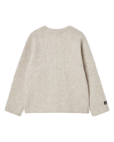 25FW V NECK SOLID CARDIGAN BEIGE