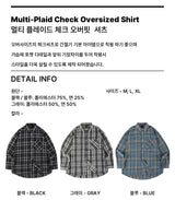 Multi-Plaid Checkered Overfit Shirt (JTOSRT-0001)