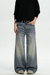 Washed Loose Cleanfit Jeans