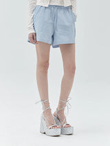 KIRSH PLAIN ULTRALIGHT HALF PANTS - LIGHT BLUE