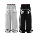 SEXXDEVIL Dual-Waist Striped Sweatpants