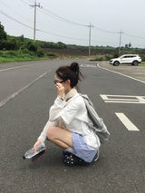 Pumpkin Stripe Layer Shorts (2c)