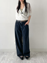 Cross-banding Mary Jane flat shoes