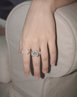 [925SILVER] ICING COOKIE HEART STUD RING
