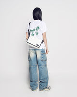 25SS ワッペンポイントタープスクエアバッグ ホワイト