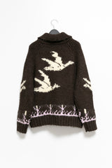bird cowichan cardigan(2colors)