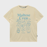マルチーズクルーライングラフィック半袖Tシャツ