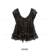Rosalyn Flower Frill Blouse