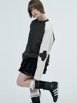 patched raglen t-shirts / black