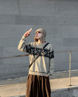 Frost nordic pattern knit