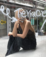 メッシュホルタートップ