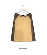 Tensor Basic Color Matching Raglan Long Sleeve Tee
