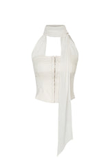 MIDNIGHT HALTER TOP cream