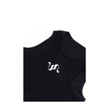 ホルターリブドボディスーツ(Black)