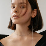 Square chain earring