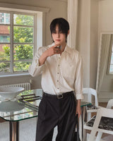 ソバン エポーレット クロップ ロングスリーブ シャツ
