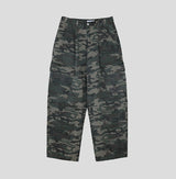 Pattern Rivet Pin Tuck Balloon Cargo Pants
