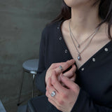 [MADE] White tear Necklace