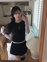 ボナ コットン ラップ スカート ショート パンツ