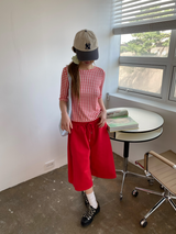 フォールドバーミューダパンツ