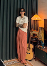 Iz Linen Collar Short-Sleeve Knit 6COLOR