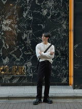 ASCLO Henry Neck Knit Rong T (4color)