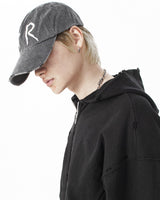 RIR DESTROYED WASHED CAP (GRAY)