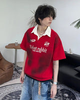 Peon Smoke Washing Collar Tee