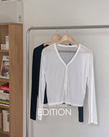 【MADE】Ribbed summer cardigan