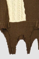 SWITCHING COLOR KNIT
