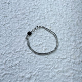 Black Accent Double Chain Bracelet