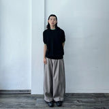 トーナル トリム ニット トップ