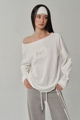 Reset routine loose top, White