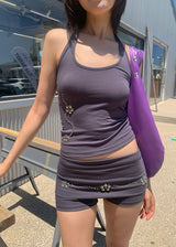 FOLDING BEADS SHORTS (3color)