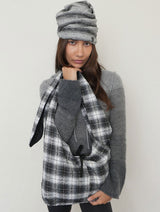 Knit Hat&Neck Warmer_Grey