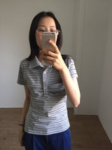 Regular Stripe Polo-Tee (3color)