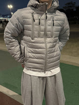 Tech multi-pocket hooded lightweight padding