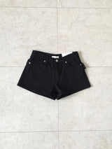 Eyelet cotton shorts