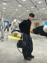レガシーダイアゴナルニットジップアップ 4C